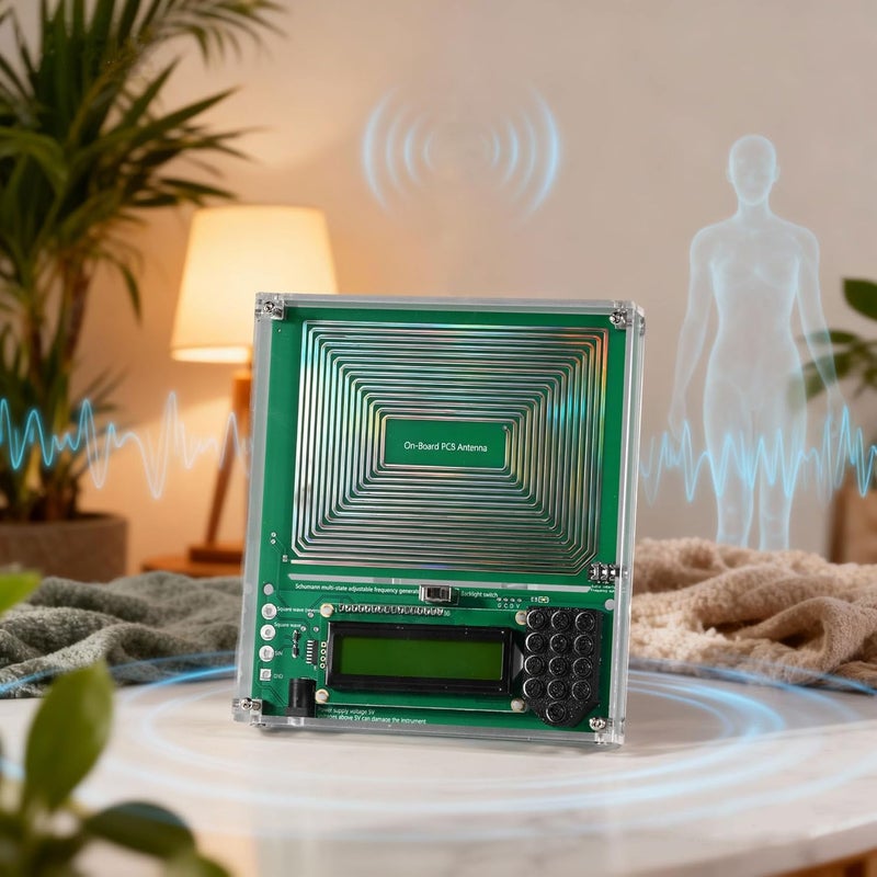 DEANFINN 0.01Hz-20kHz Adjustable Schumann Resonance Generator, Schumann Sound Frequency Generator with Acrylic Case for Stress Relief, Relaxation, Sinusoidal□ Wave, USB Powered, 5.9''*5.5'' - Image 3